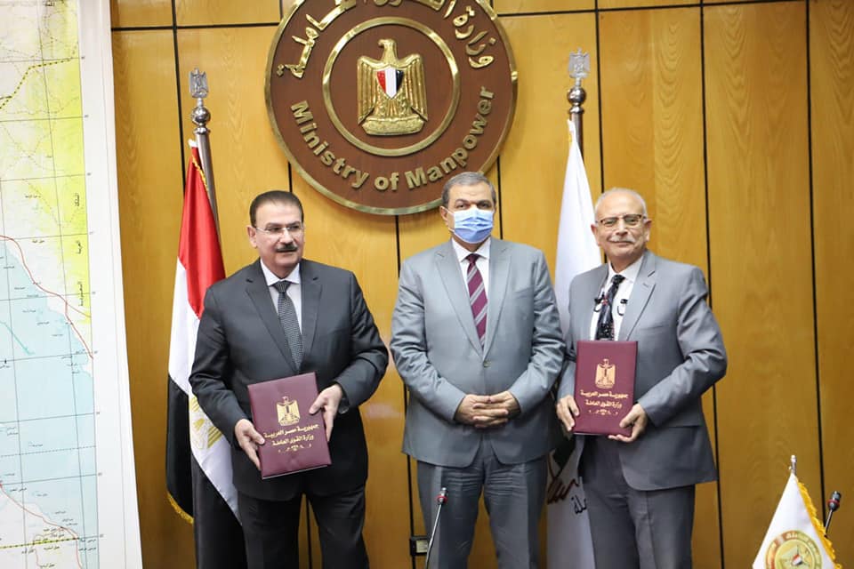 بالصور.. وزير القوي العاملة يشهد توقيع بروتوكول مع “المهندسين” للتدريب وتنمية المجتمع