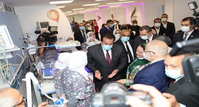 بالصور.. صندوق تحيا مصر يفتتح أكبر وحدة لرعاية حديثي الولادة بمستشفى أبو الريش المنيرة