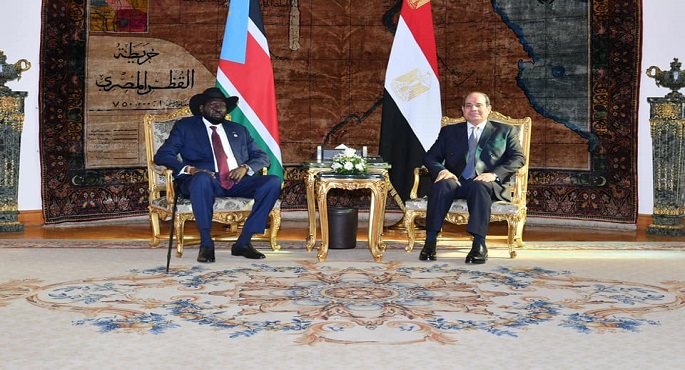 بالصور.. الرئيس السيسي يؤكد استمرار دعم ومؤازرة مصر لجنوب السودان