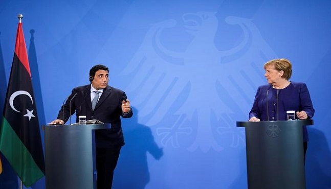 خلال مؤتمر صفحي مع المنفي.. ميركل: ألمانيا ستظل ملتزمة بدعم ليبيا بعد رحيلي