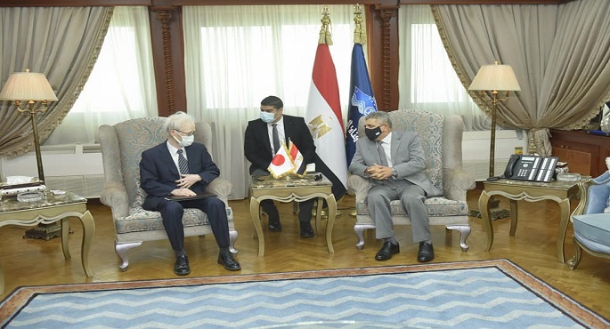 الفريق أسامة ربيع يبحث مع السفير الياباني سبل التعاون المشترك