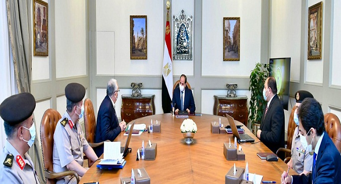 الرئيس السيسي يتابع مشروعات وزارة الزراعة بالتنسيق مع جهاز الخدمة الوطنية