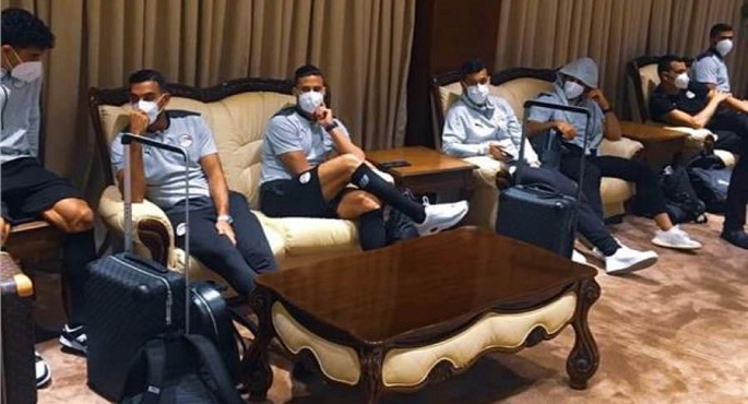 المنتخب الوطني الأول لكرة القدم يصل بنغازي