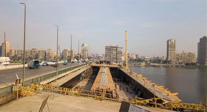 تحويلات مرورية بالجيزة لتركيب الكمر المعدنى لتوسعة الطريق الدائري