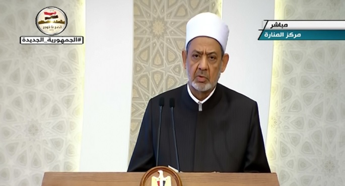 بالفيديو .. شيخ الأزهر : ذكرى المولد النبوي تهل علينا معانقة ذكرى نصر أكتوبر
