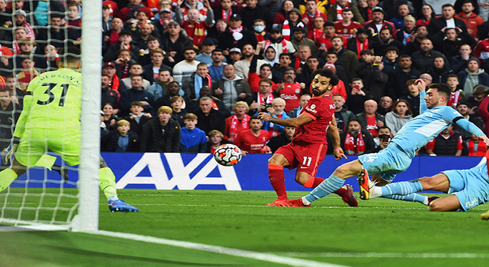 محمد صلاح يسجل ويصنع في تعادل ليفربول وسيتي بالدوري الإنجليزي