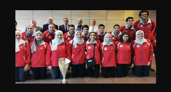 مصر تفوز بكأس بطولة العالم لكرة السرعة