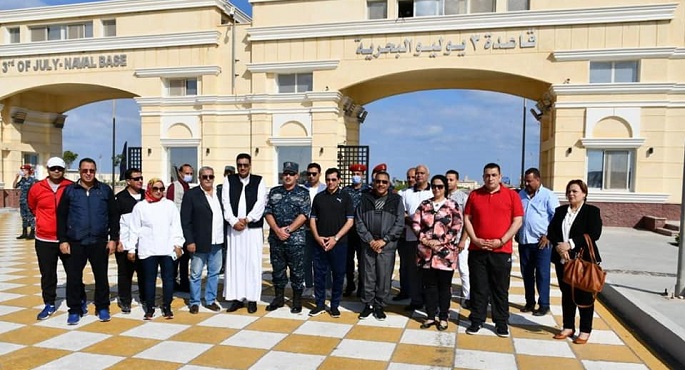 بالصور.. وزارة الرياضة تنظم مهرجانًا رياضيًا واحتفالية فنية بقاعدة ٣ يوليو البحرية بمطروح