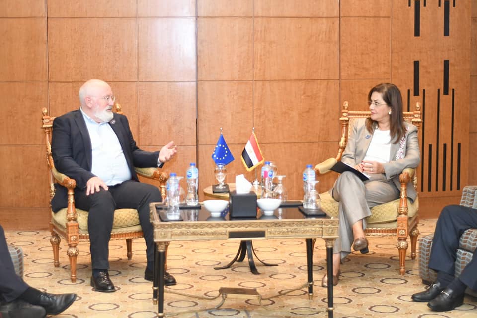 وزيرة التخطيط والتنمية الاقتصادية تلتقي نائب الرئيس التنفيذي لمفوضية الاتحاد الأوروبي