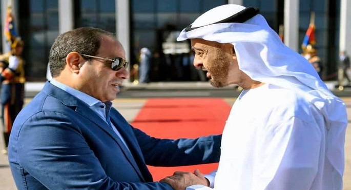 الرئيس السيسي وولي عهد أبوظبي يبحثان هاتفيا التعاون الثنائي وبعض القضايا الإقليمية والدولية