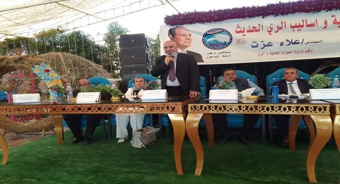 بالصور .. وزير الري: نستهدف تحويل زمام ٣.٧٠ مليون فدان من الأراضي القديمة من الري بالغمر للري الحديث خلال ٣ سنوات