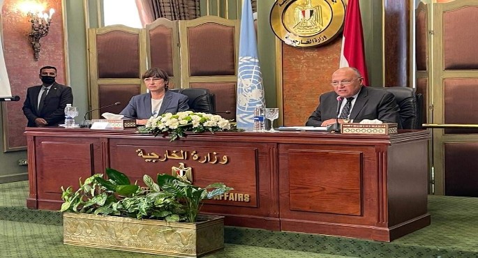 بالصور.. شكري خلال إطلاق منصة المهاجرين واللاجئين: اعتمدنا نهجا شاملا للتعامل مع التدفقات المختلفة للهجرة