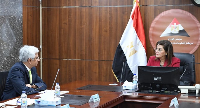 وزيرة التخطيط والتنمية الاقتصادية تبحث سبل التعاون مع وفد البنك الدولي
