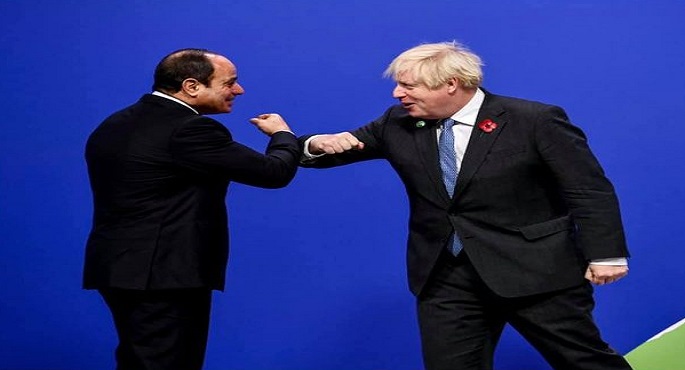 على هامش قمة المناخ بجلاسكو.. الرئيس السيسي يلتقي رئيس وزراء بريطانيا وعددا من زعماء العالم