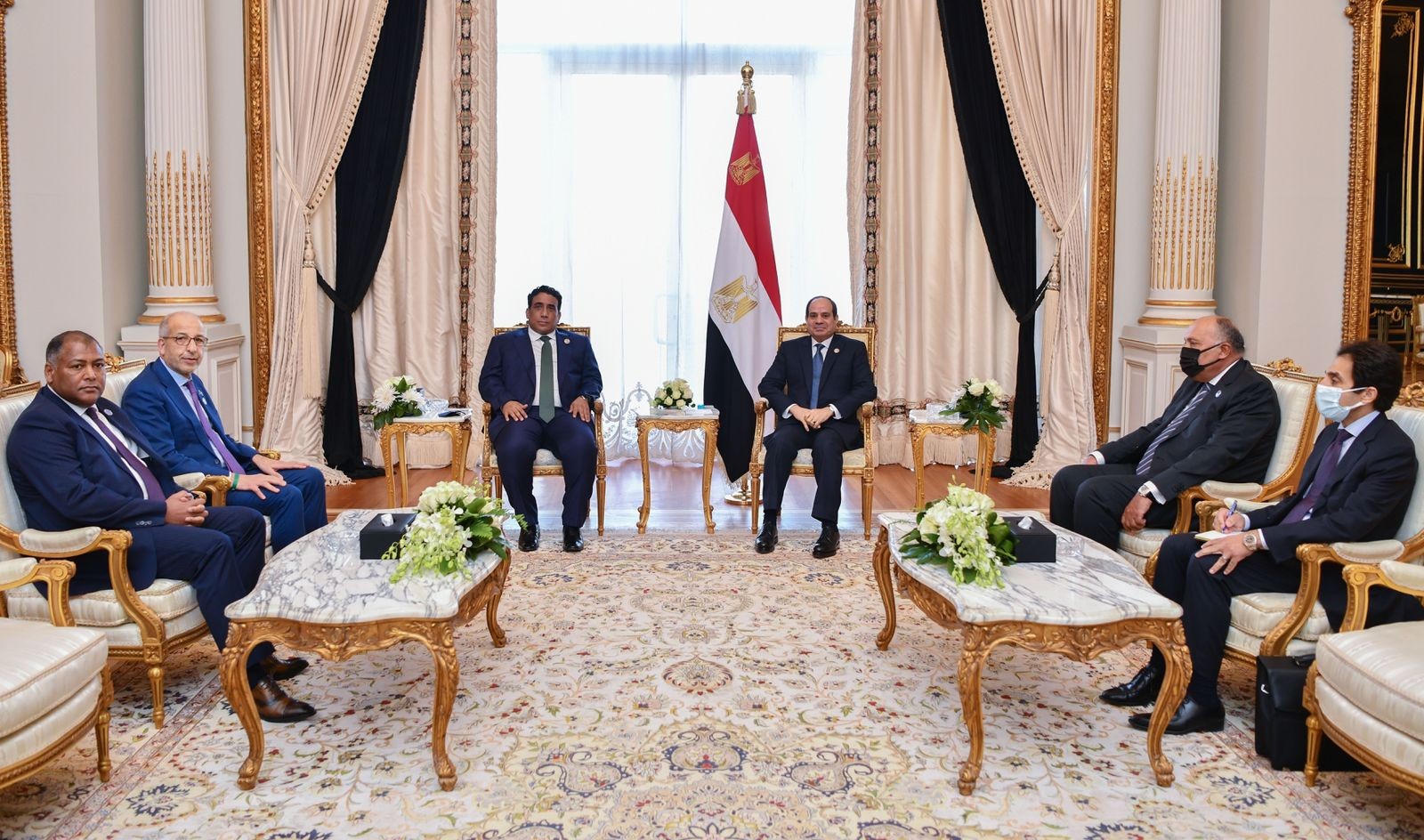 الرئيس السيسي يؤكد للمنفي أن هدف مصر الأساسي هو الاستقرار في ليبيا
