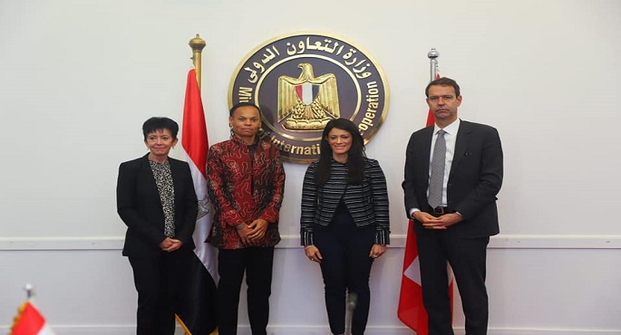 بالصور ..وزيرة التعاون الدولي تطلق برنامج التعاون الثنائي بين مصر وسويسرا 2021-2024