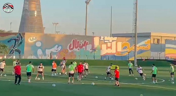منتخب مصر يؤدي مرانه الأول في الدوحة استعدادا لمواجهة لبنان في كأس العرب