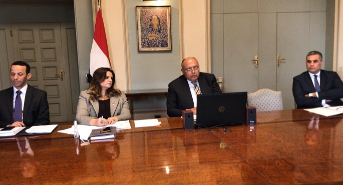 بالصور..وزير الخارجية ‫يترأس جلسة مجلس السلم والأمن حول مكافحة الفكر المتطرف وتمويل الإرهاب