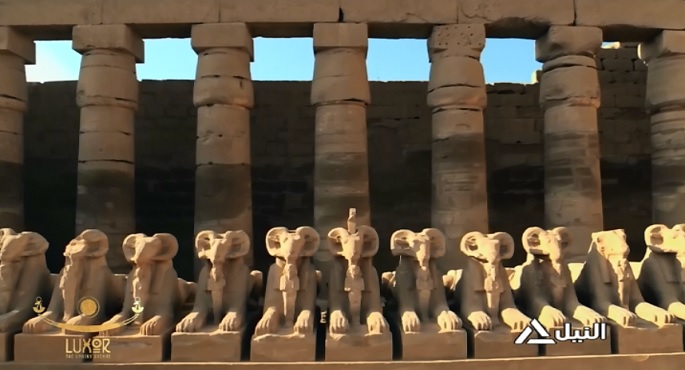 الرئيس السيسي يشهد احتفالية افتتاح طريق الكباش بالأقصر