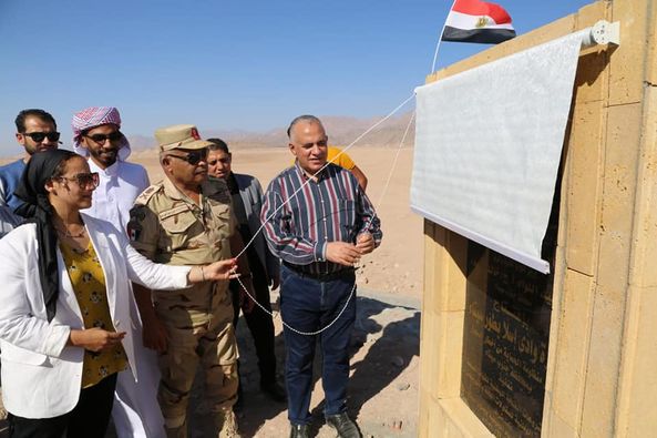 بالصور .. وزارة الموارد المائية والري يفتتح أعمال للحماية من أخطار السيول بمحافظة جنوب سيناء