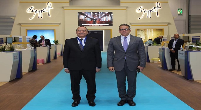 بالصور.. وزيرا السياحة والطيران يفتتحان جناح مصر بفعاليات بورصة لندن الدولية