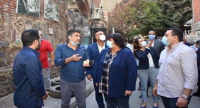 وزيرة الثقافة تتفقد مسرح الجزويت