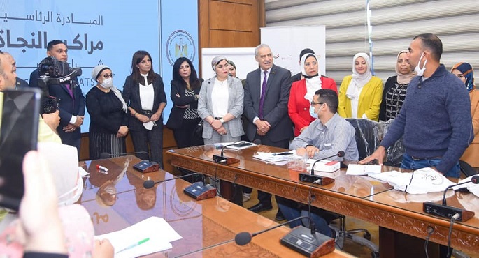 بالصور.. وزيرة الهجرة ومحافظ الدقهلية يتفقدان مقر المركز المصري الألماني للتوعية بمخاطر الهجرة غير الشرعية