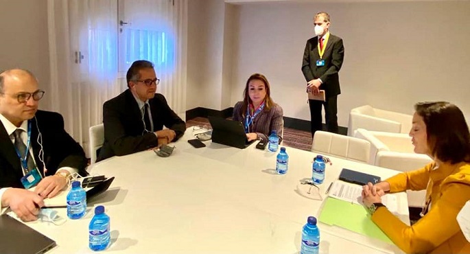 وزير السياحة يواصل لقاءاته الرسمية خلال زيارته للعاصمة مدريد بلقاء نظيرته الإسبانية