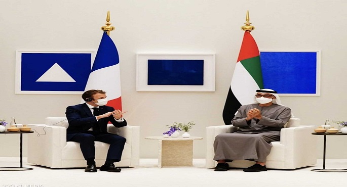 ولي عهد أبوظبي والرئيس الفرنسي يؤكدان الحرص على تعزيز الشراكة الاستراتيجية