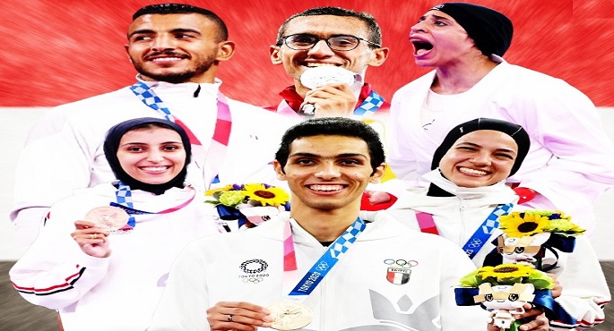 الألعاب الفردية تحقق 6 ميداليات أولمبية في إنجاز تاريخي للرياضة المصرية في 2021