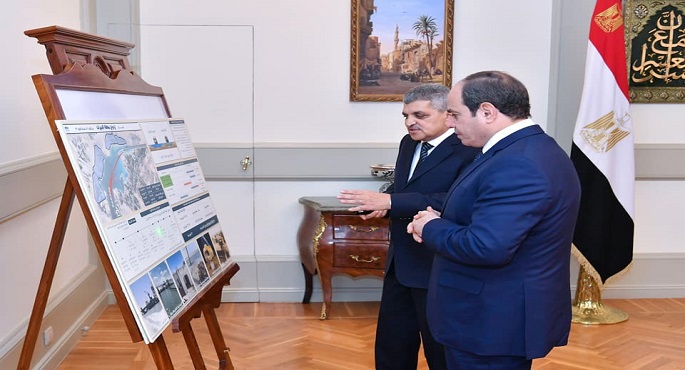 الرئيس السيسي يوجه بتعزيز مشروعات هيئة قناة السويس في إطار استراتيجيتها الخاصة بتطوير القناة