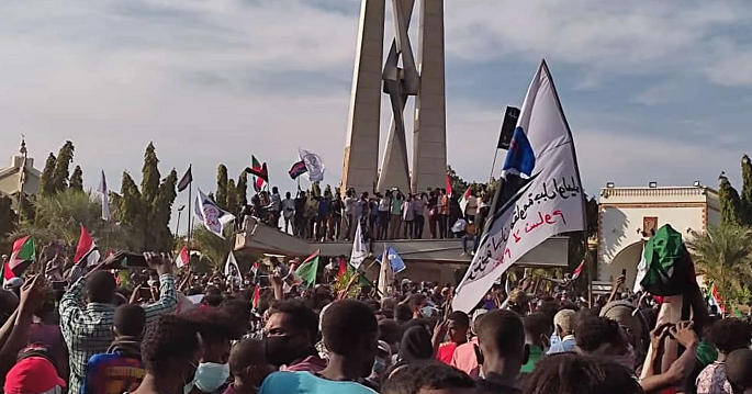 السودان يشهد احتجاجات حاشدة في ذكرى الثورة الثالثة