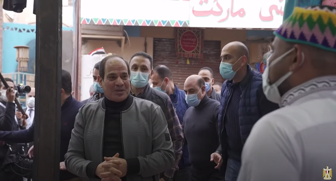 الرئيس السيسي يزور قرية “غرب سهيل” بأسوان لتفقد تطوير الخدمات في إطار “حياة كريمة”
