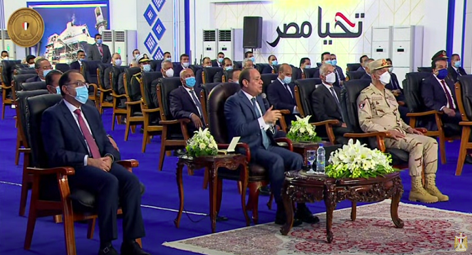 السيسي: طرق الزراعة الحديثة تعظم من انتاجية الأراضي ودخل المزارعين