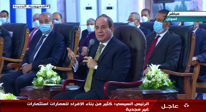 بالفيديو.. الرئيس السيسي يدعو إلى تغيير ثقافة البناء في مصر للحفاظ على الشكل الحضاري للبلاد