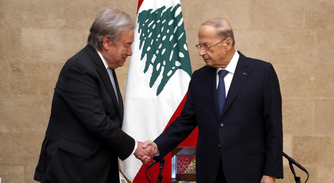 خلافات بين زعماء لبنان خلال زيارة الأمين العام للأمم المتحدة