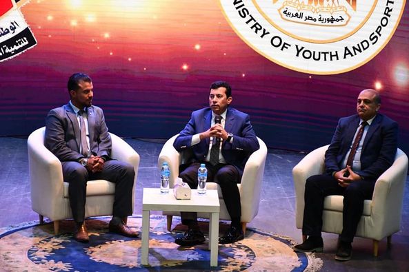 بالصور.. وزير الشباب يفتتح المؤتمر الوطني لبناء الوعي التكنولوجي وأمن المعلومات