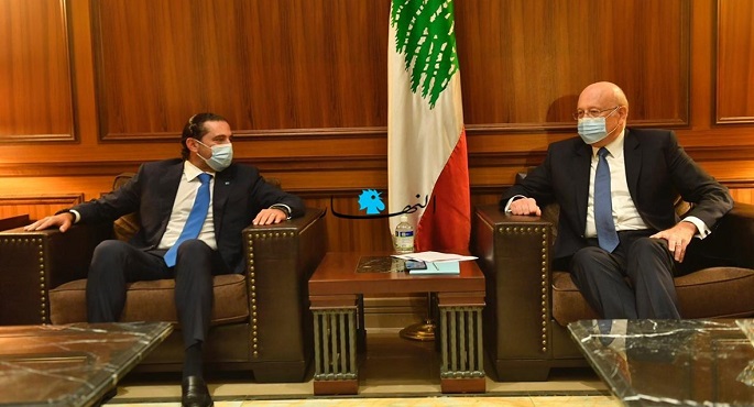 ميقاتي والحريري يبحثان آخر المستجدات السياسية والأوضاع العامة في البلاد