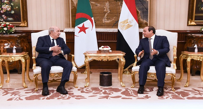 بدء القمة المصرية الجزائرية بين الرئيسين السيسي وتبون بقصر الاتحادية