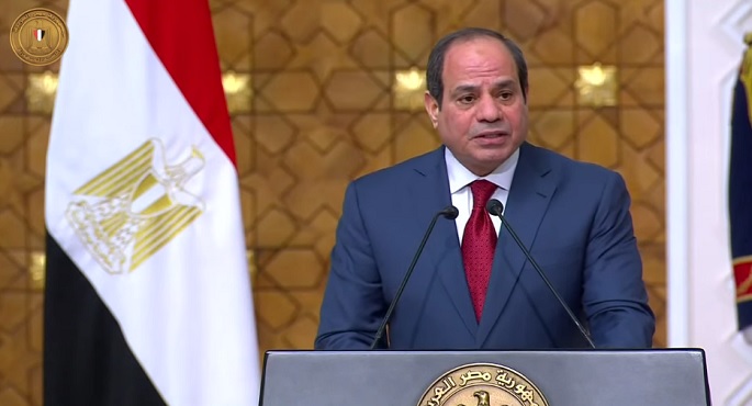 مؤتمر صحفي بقصر الاتحادية للرئيس السيسي والرئيس الجزائري عبد المجيد تبون