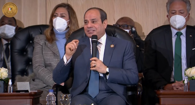 الرئيس السيسي يشهد جلسة نموذج محاكاة مجلس حقوق الإنسان التابع للأمم المتحدة