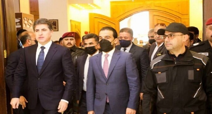 الحلبوسي ونيجرفان بارزاني يصلان النجف للقاء مقتدى الصدر