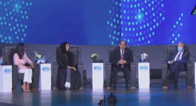 بالفيديو .. في ختام الجلسة الرئيسية لمنتدى الشباب.. السيسي: الدولة المصرية لم تخش جائحة كورونا والشعب واصل العمل خلالها