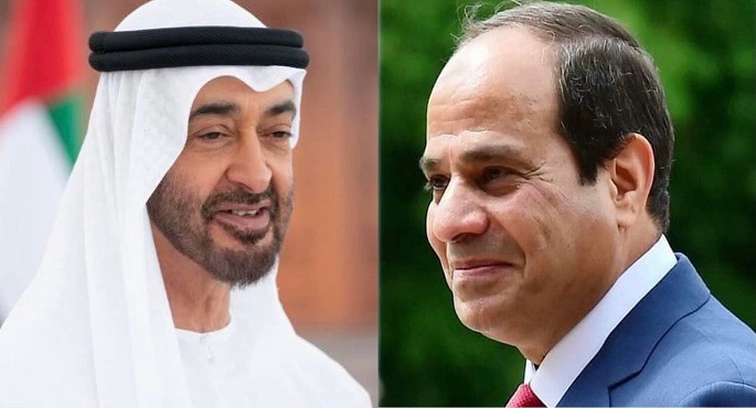 الرئيس السيسي فى الامارات اليوم للتشاور مع محمد بن زايد بشأن تطورات القضايا الاقليمية