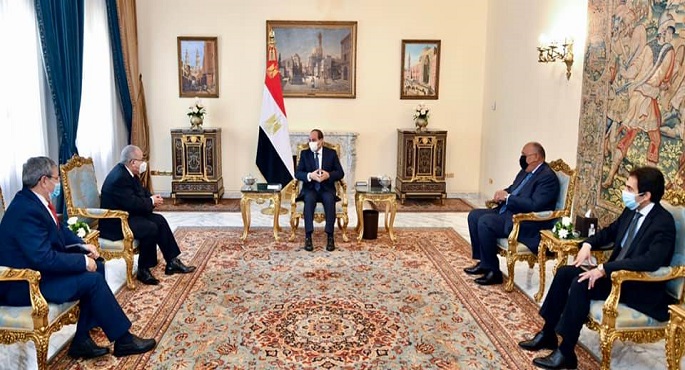 الرئيس السيسي يتسلم رسالة خطية من رئيس الجزائر عبد المجيد تبون