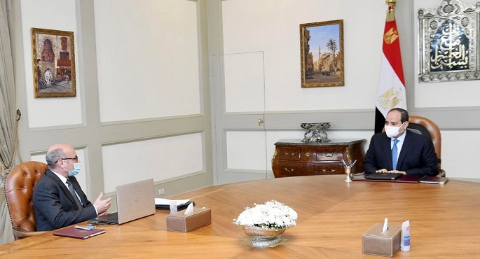 السيسي يطلع على مستجدات التطوير التقني للمنظومة القضائية ويوجه بخطة لإنجاز العمل بالمحاكم