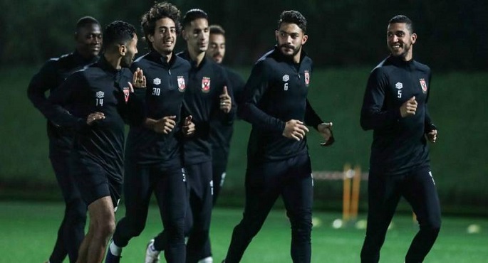 الأهلى يختتم اليوم استعداداته لمواجهة الهلال السودانى بدورى الأبطال