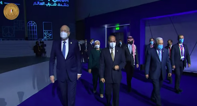 الرئيس السيسي يشهد افتتاح النسخة الرابعة لمنتدي شباب العالم