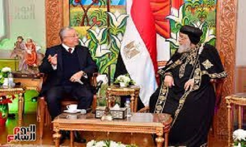 بالصور.. رئيس مجلس النواب يزور الكاتدرائية لتهنئة البابا تواضروس بعيد الميلاد المجيد
