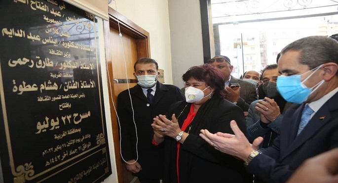 بالصور..عبدالدايم ومحافظ الغربية يفتتحان مسرح 23 يوليو بالمحلة